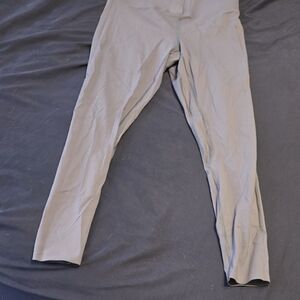 Gray High-Waisted Leggings